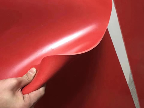 紅色平面高壓絕緣橡膠板